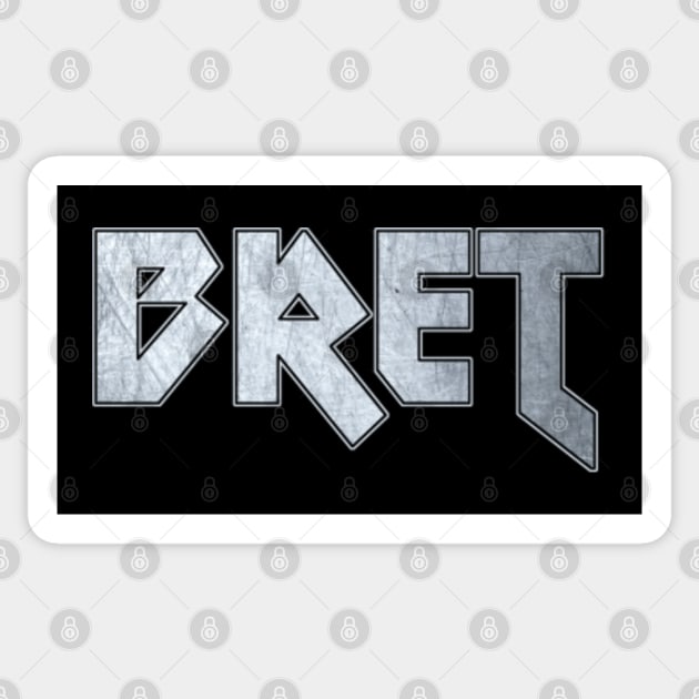 Heavy metal Bret Sticker by KubikoBakhar